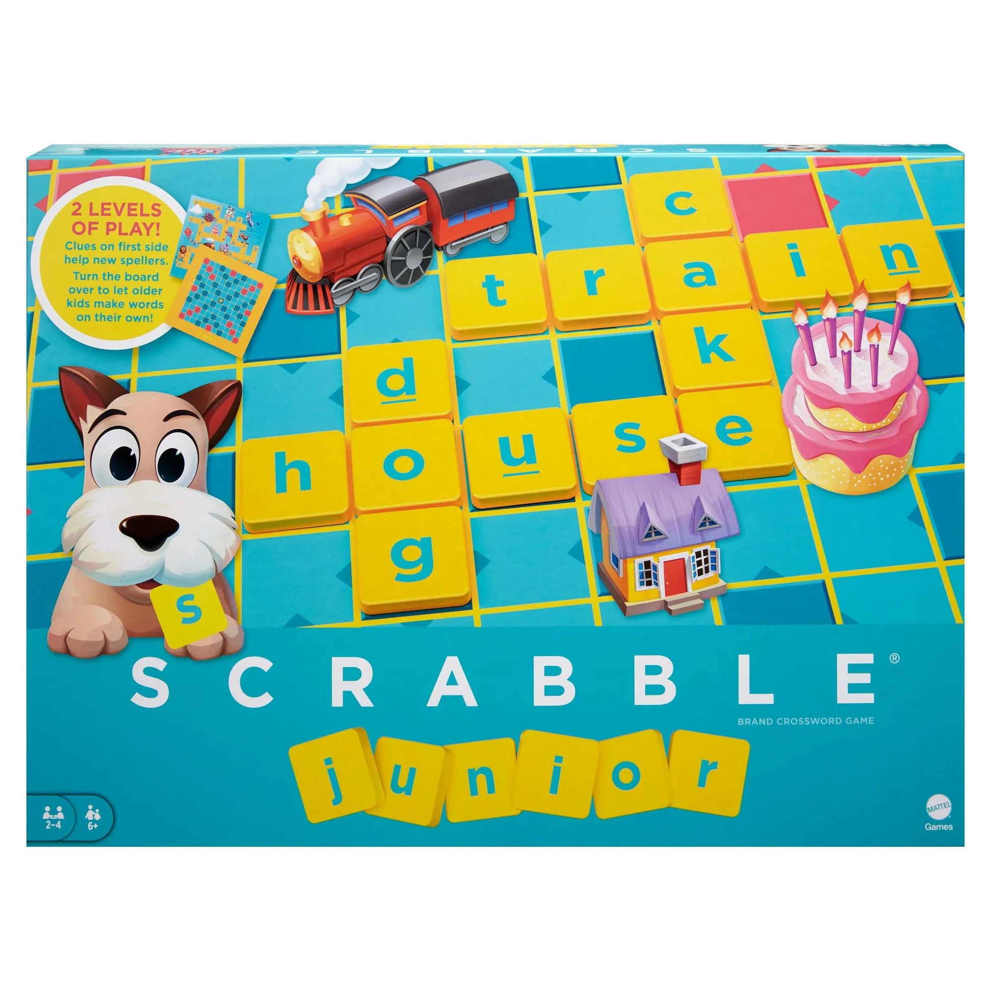 Scrabble Junior - English Edition. Scrabble junior game with a white background.