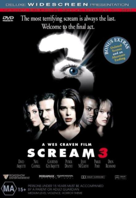 Scream 3 (DVD,1999) Region 4 