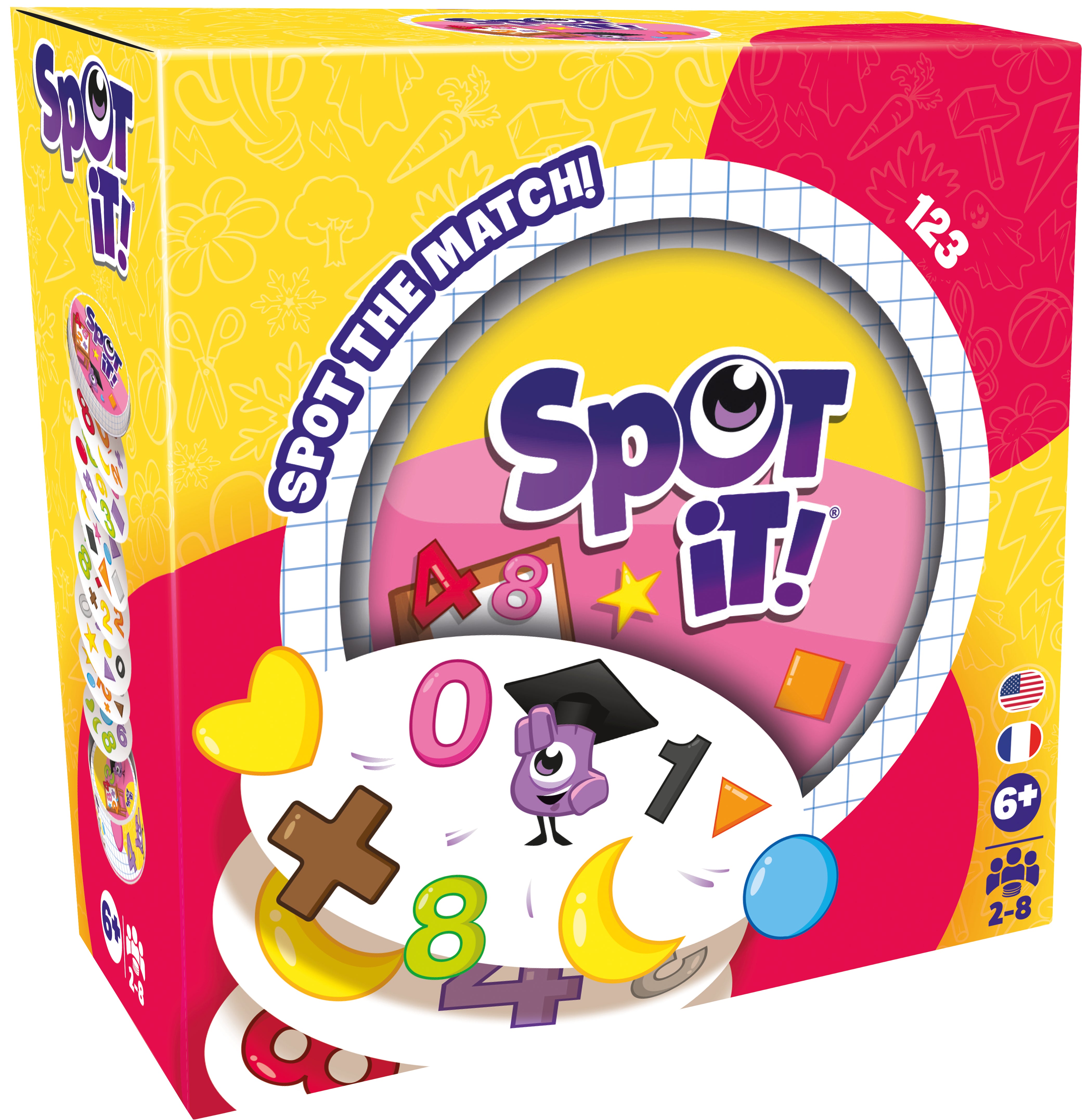 Box of Spot It! game with colorful design and text