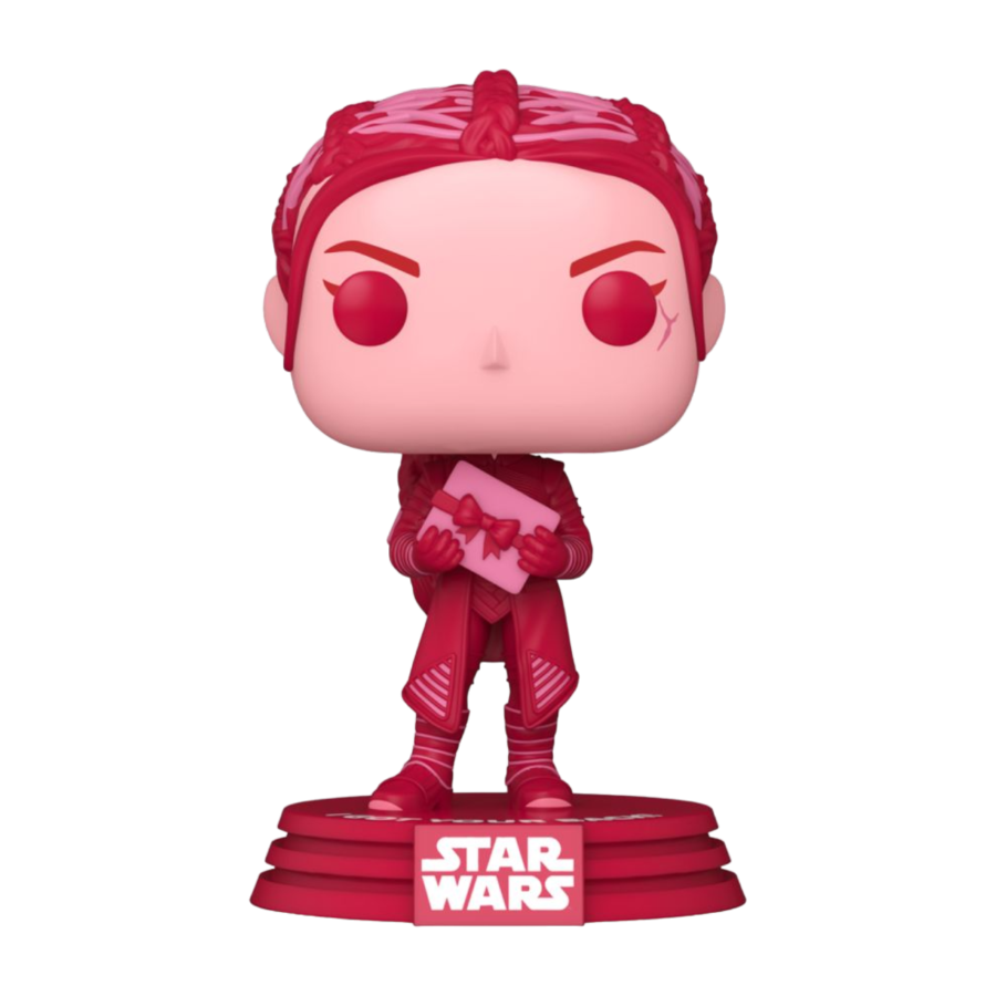 Funko Pop! vinyl figure of a character from Star Wars on a white background. Star Wars Fennec Shand Valentine Pop! Vinyl