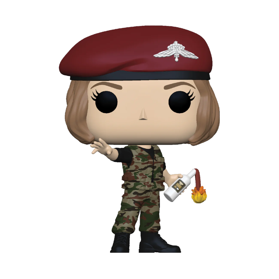 Funko Pop! vinyl figure of a character in military uniform with a red beret on a white background