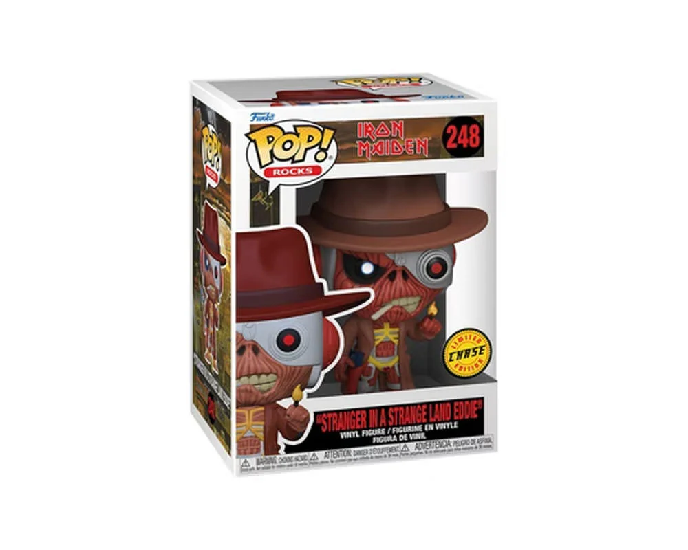 Funko branded packaging with clear window. Figure inside is holding match stick with cigarette in mouth. Figure also has red skin, cyborg eye and cowboy hat. 