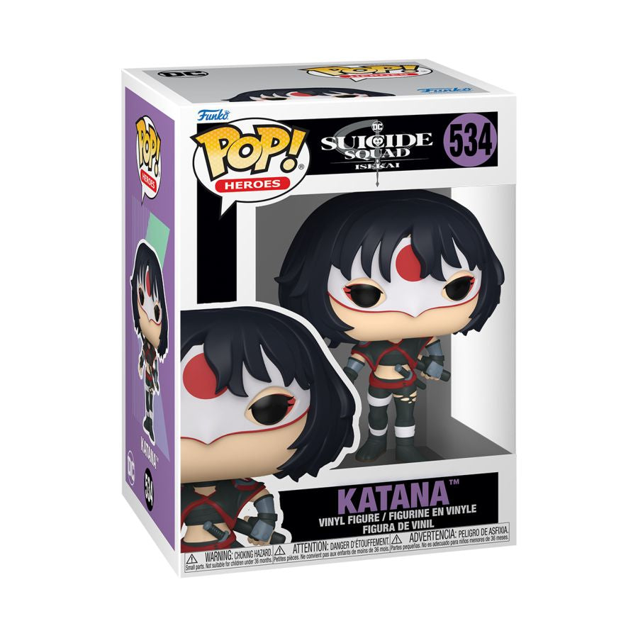 Katana Action Figure In a Funko box. Suicide Squad: Isekai Katana Pop! Vinyl