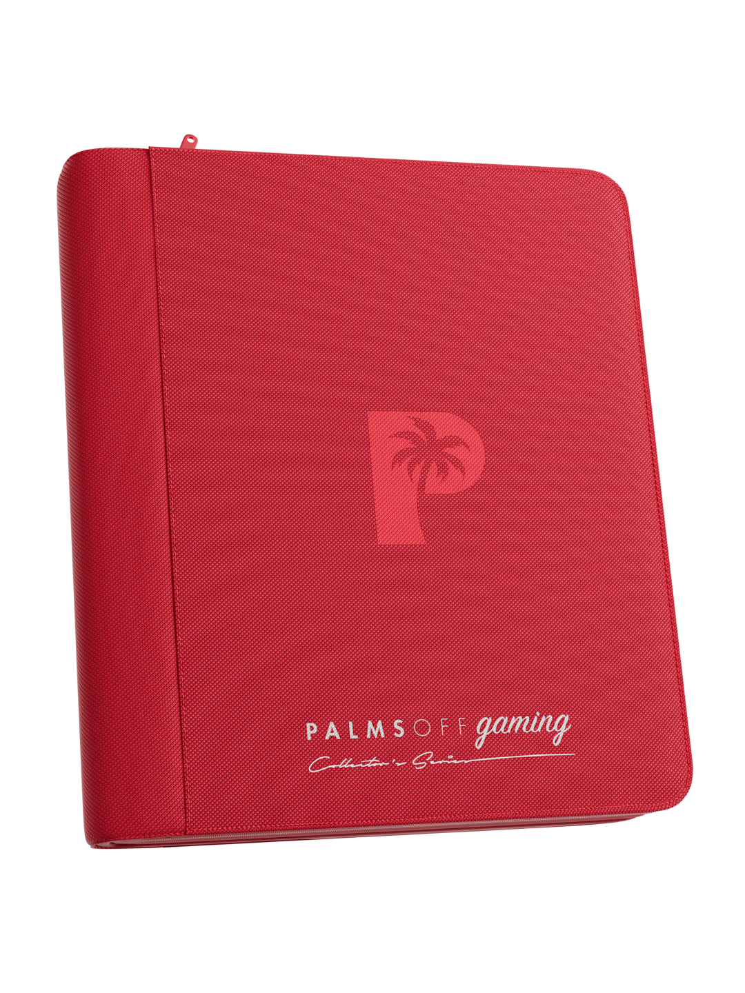 Collector's Series Top Loader Zip Binder - 4 Pocket - Red. A Red folder with a white background.