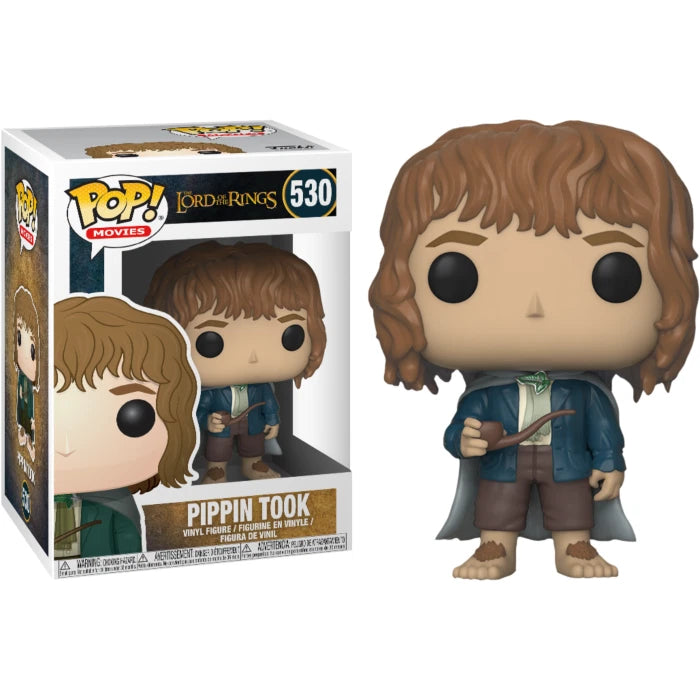 Funko Pop! vinyl figure of Pippin Tuck from 'The Lord of the Rings' series, with packaging.
