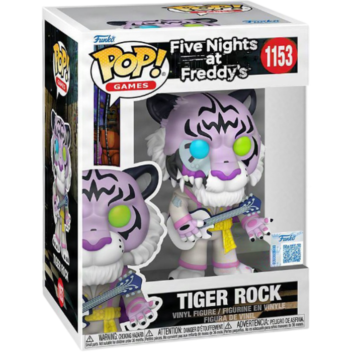 Image contains Tiger Rock action figure from Five Nights at Freddy’s, holding his acoustic guitar. 