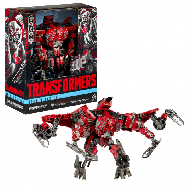 Transformers action figure and packaging on a white background