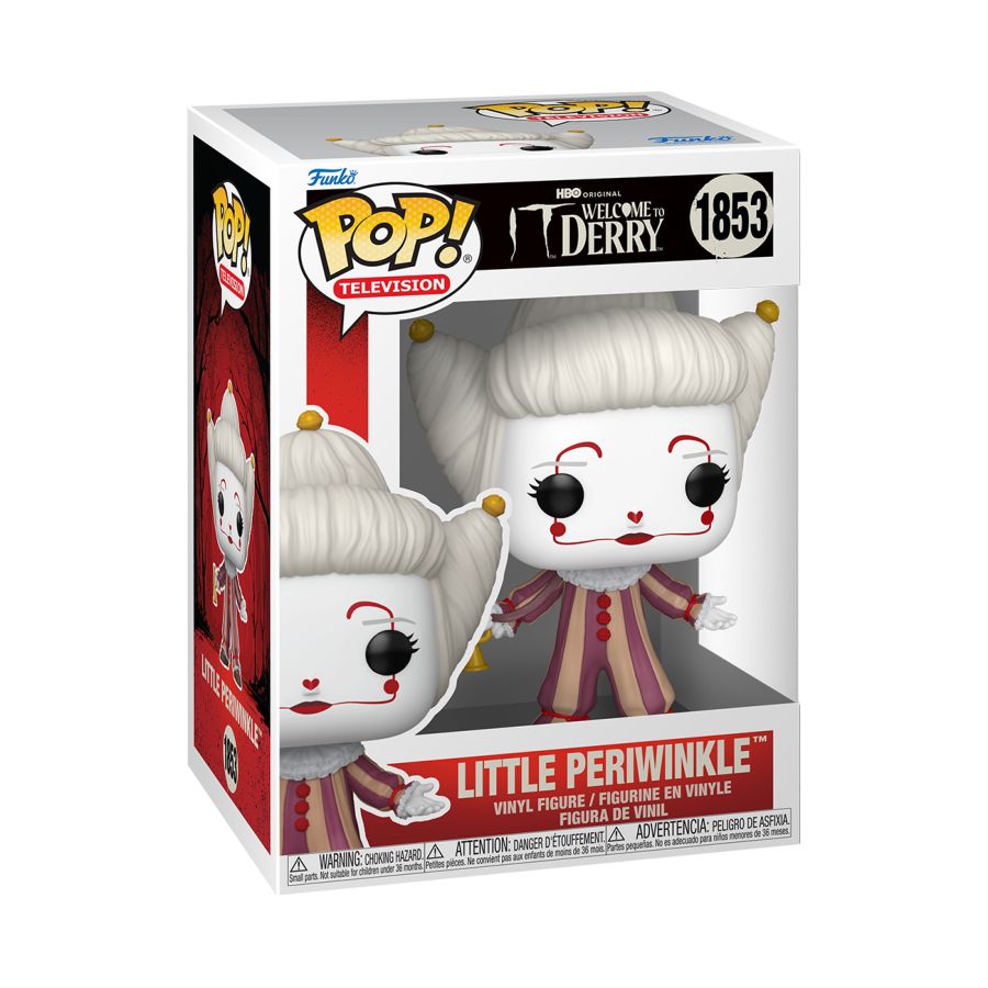 Funko Pop! vinyl figure packaging featuring Little Periwinkle from 'Welcome to Derry'. Welcome to Derry Little Periwinkle Pop! Vinyl.
