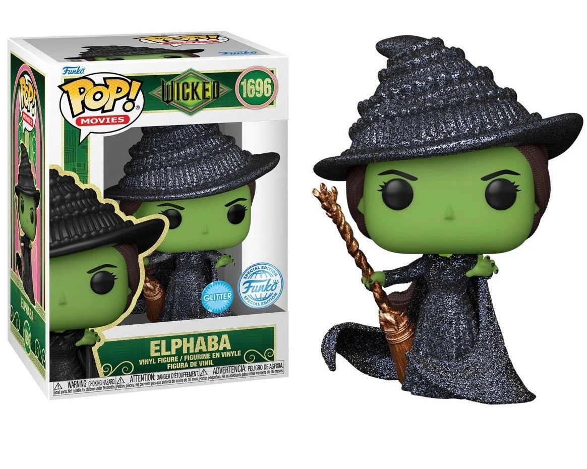 Wicked-2024-Elphaba-Exclusive-Glitter-Pop! Vinyl-Figure #1696-Vault-Collectables-0Inner-West-NSW-Sydney-1