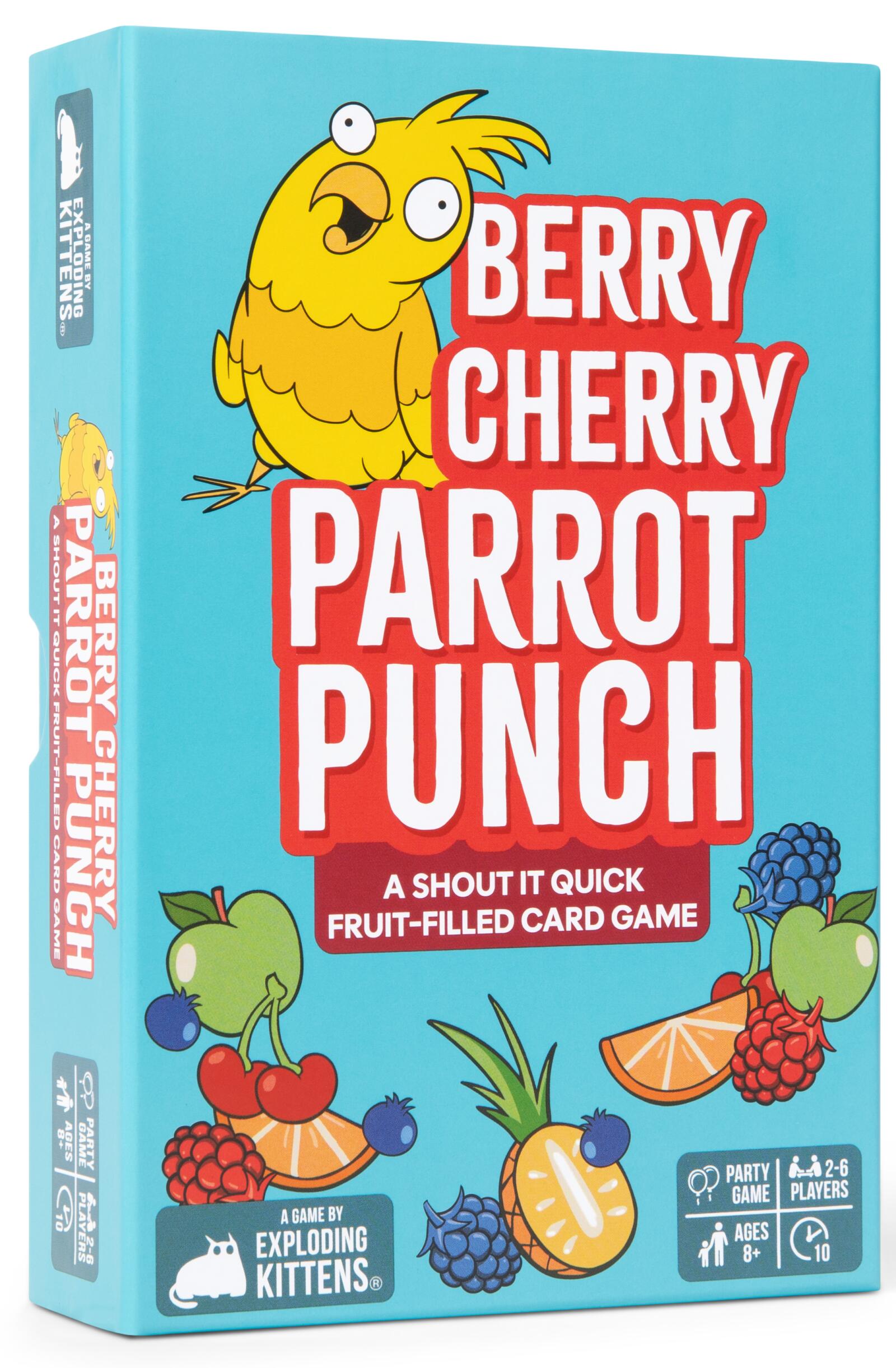 berry cherry parrot punch large box edition card game on a white background