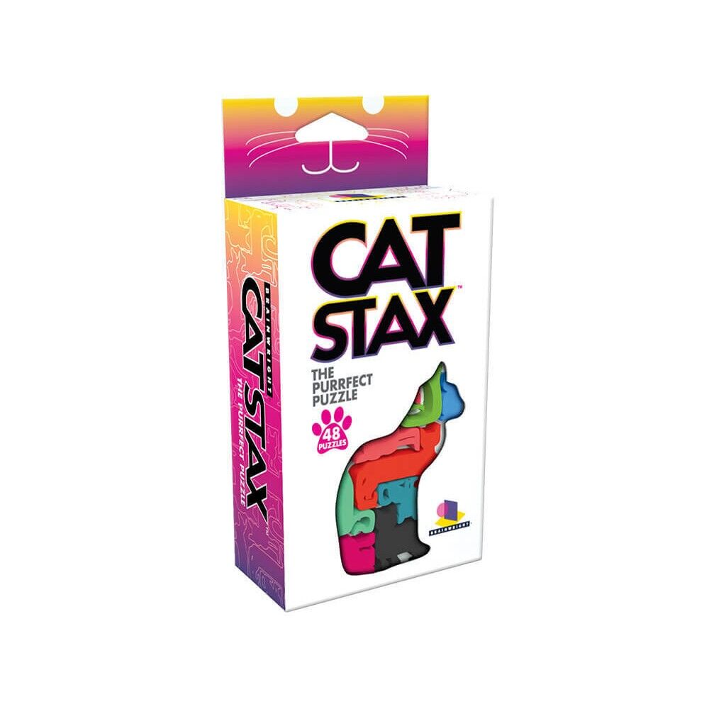 Cat Stax Card Game in colourful blister hanging box on white background