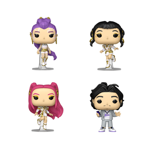 K-Pop Demon Hunters - Bobby, Rumi, Mira & Zoey Pop! Vinyl Figure Bundle ...