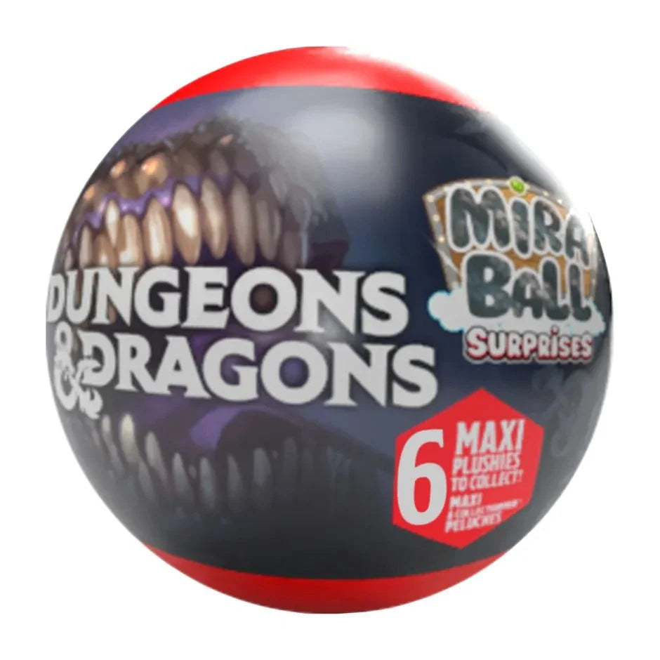 Mira Ball Dungeons & Dragons surprise ball with visible text and branding on a white background