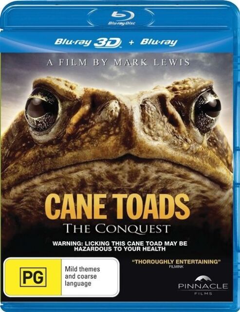 Cane Toads: The Conquest 3D (Blu-ray 3D + Blu-ray) Region B - NEW+SEALED
