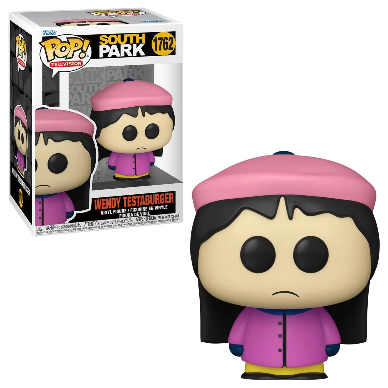 South Park Wendy Testaburger Pop! vinyl figure with packaging on a white background