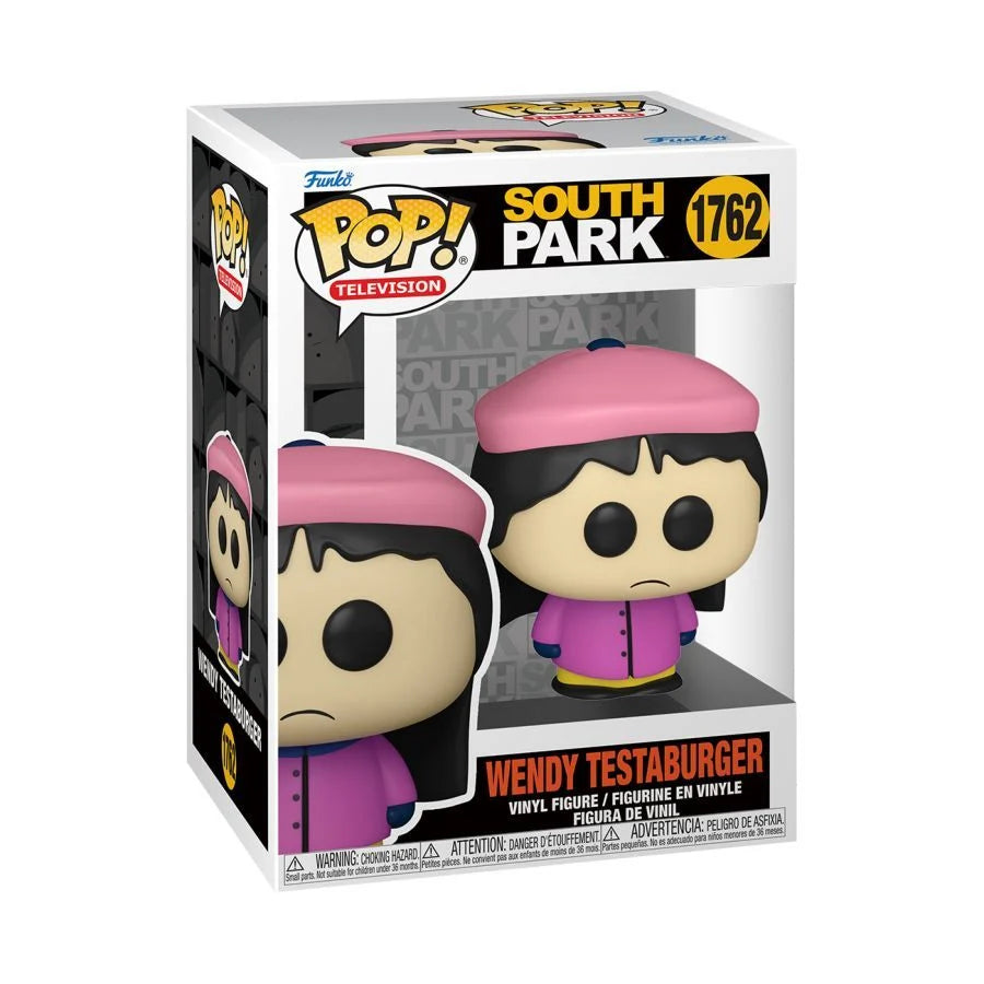 Funko Pop! vinyl figure packaging for Wendy Testaburger from South Park